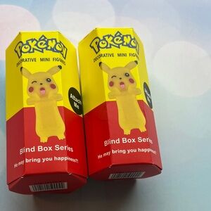 2 Decorative Mini Pokémon Figures Blind Box